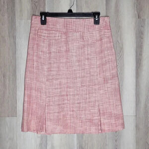 🛍Liz Claiborne Pink Silk Lined A Line‎ Pleated Skirt Womens Size 10P